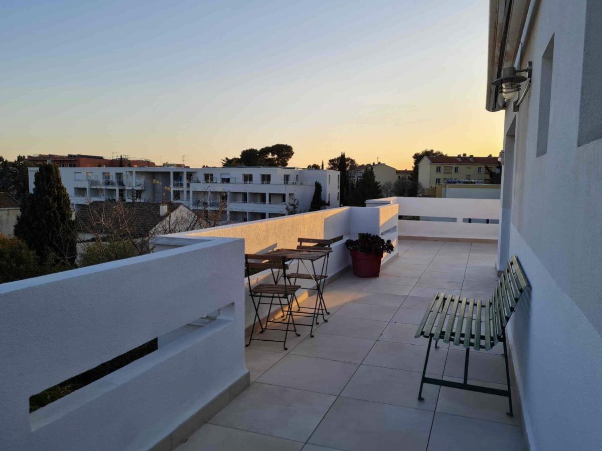 Duplex Toit Terrasse Vue Panoramique Apartamento Montpellier Exterior foto